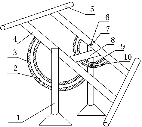 Solar cell installation support capable of adjusting angles