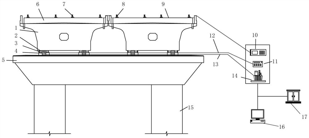 Railroad bridge top beam detection system and method