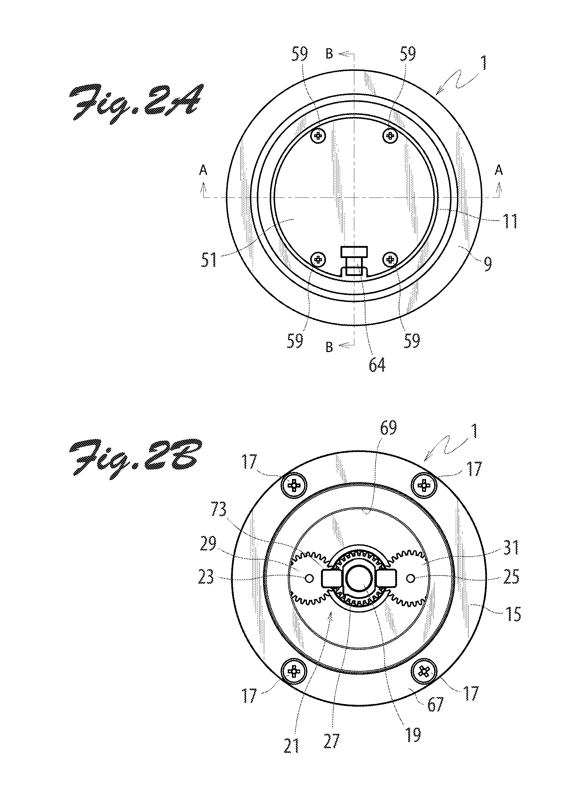 Encoder with gear mechanism and optical encoder device