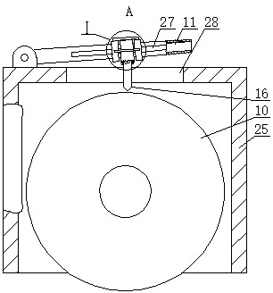 A rotating friction damping shock absorbing support device