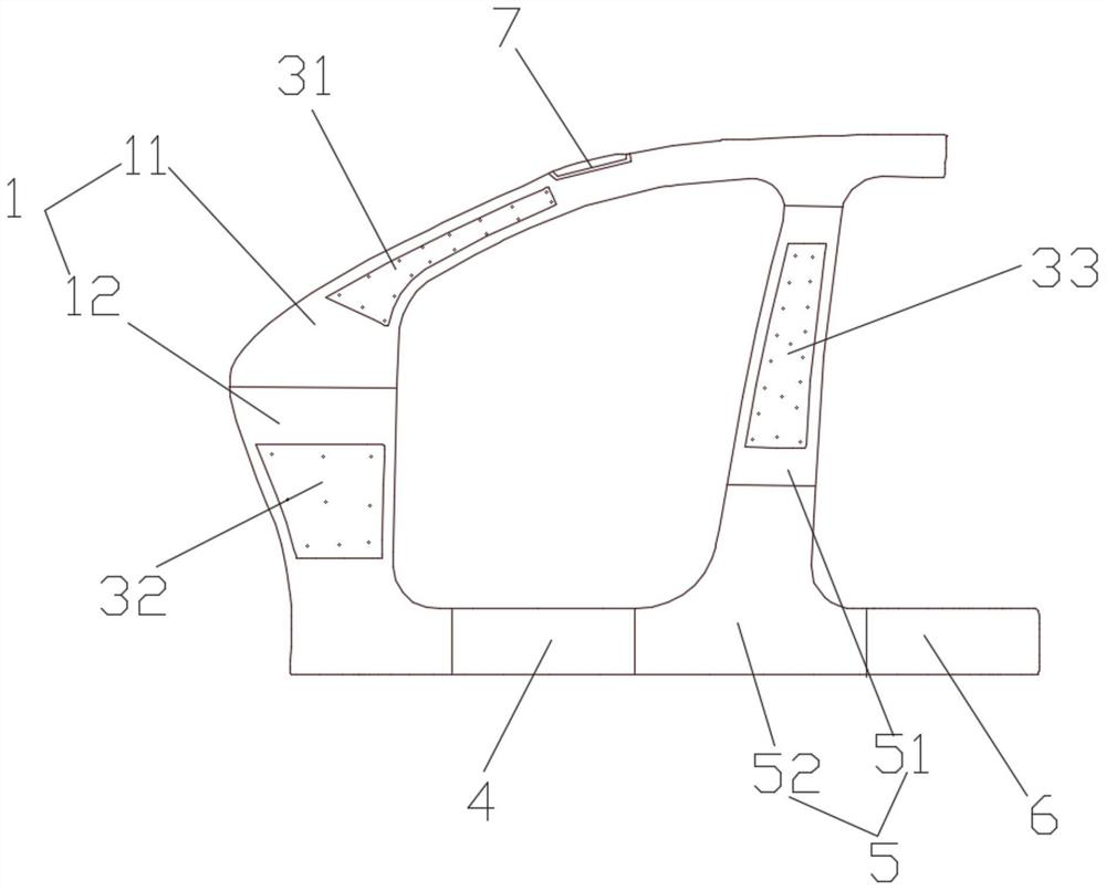 Automobile front door ring, manufacturing method thereof and automobile