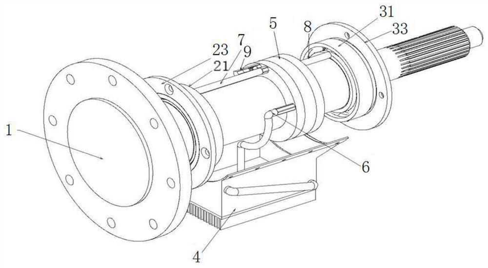 Oil bath engine coupling device and engine test device