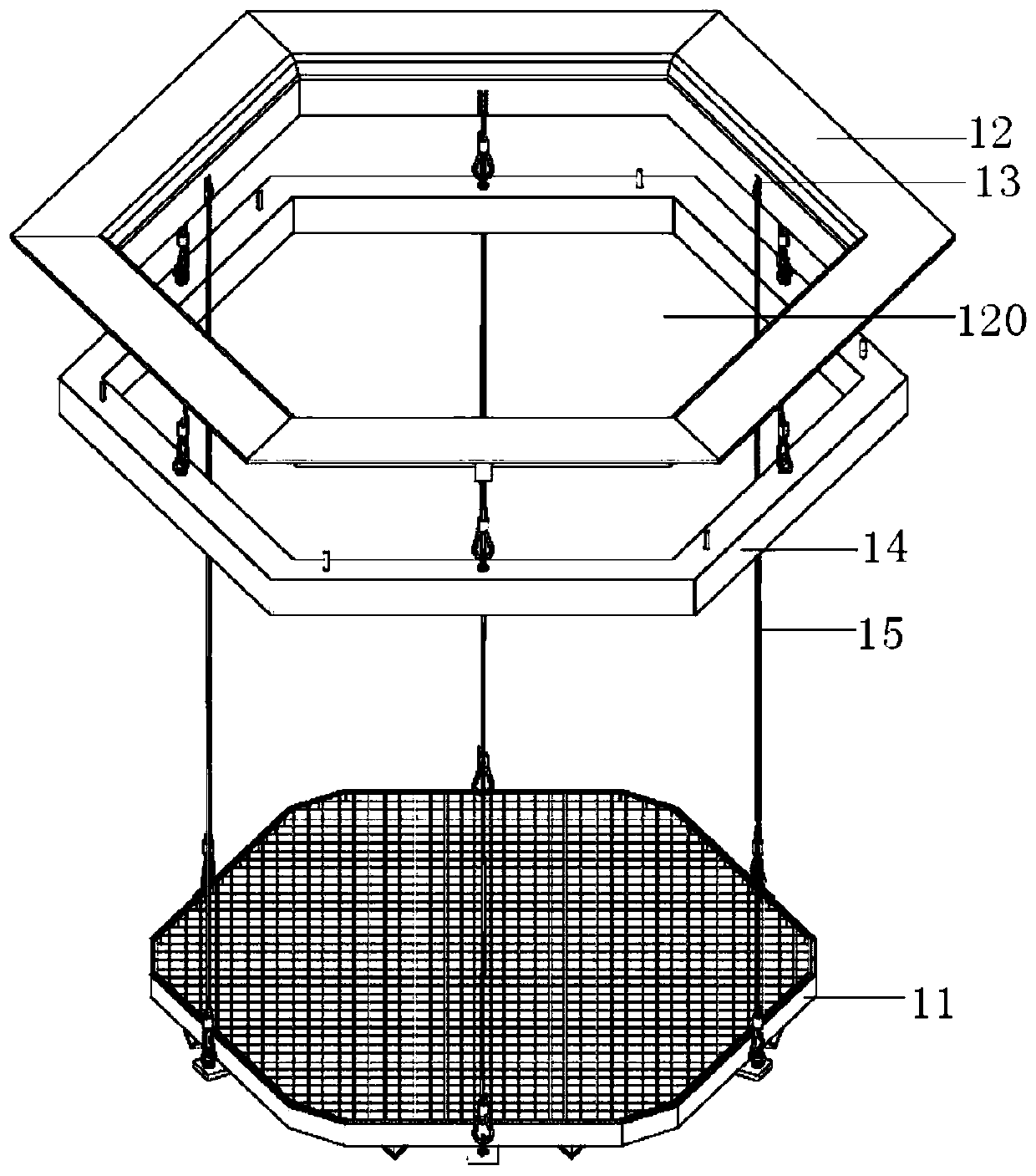 Buried type ground surface safety protection structure and buried type garbage collection device