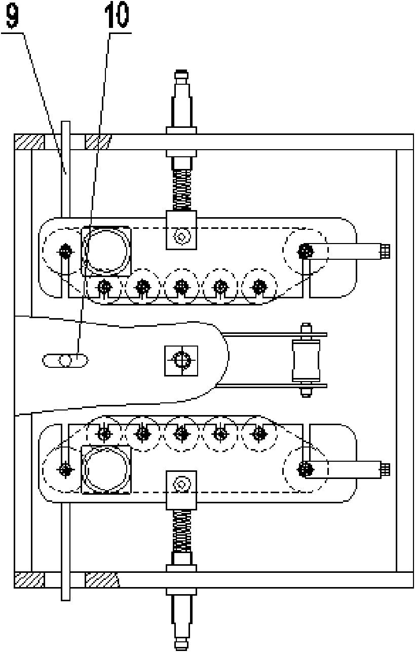 Automatic climbing mechanism for track inhaul cable and control system thereof