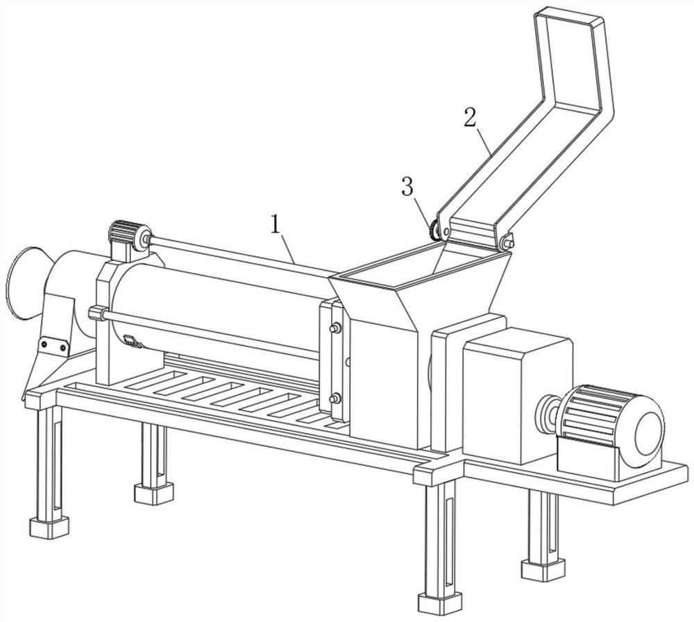 Device for reducing moisture content of garbage and garbage treatment device equipped with the device