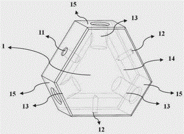 Universal type online measuring device for laser gyroscope reflectors