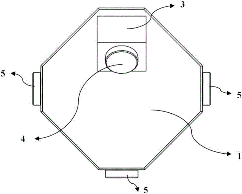 Universal type online measuring device for laser gyroscope reflectors