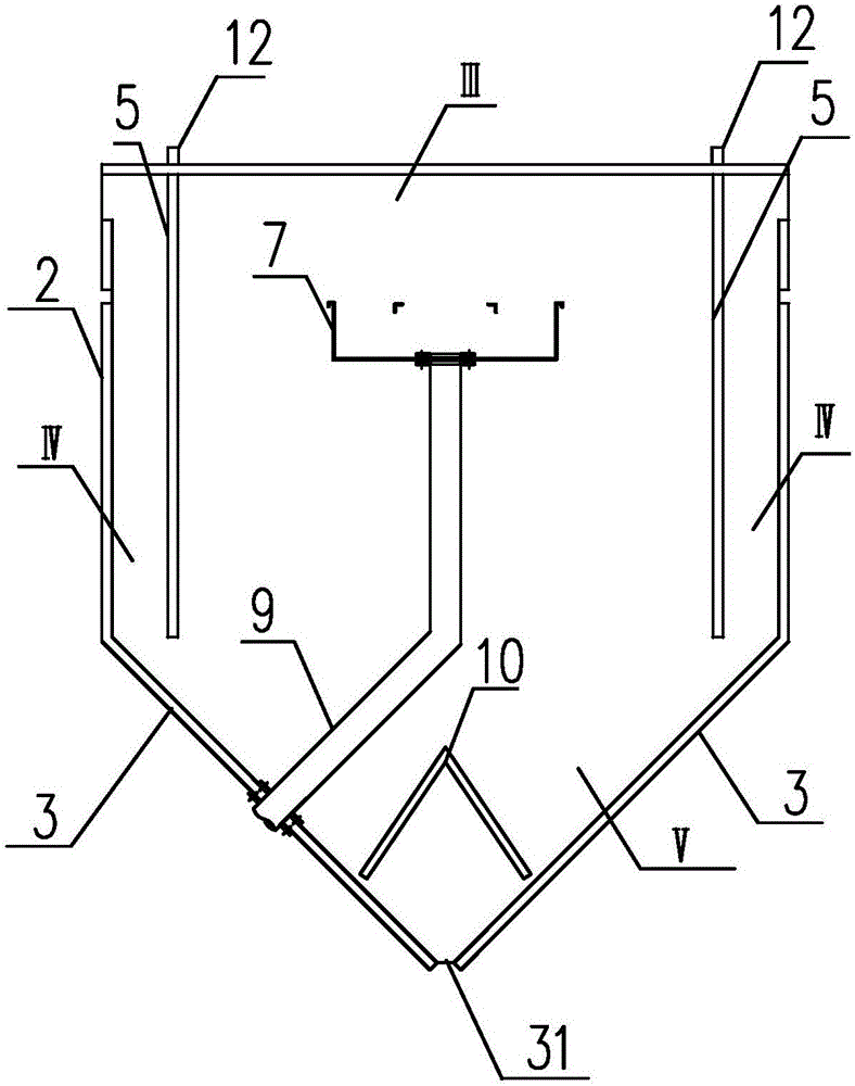 Aerobic three-phase separator and method for applying aerobic three-phase separator to treating sewage