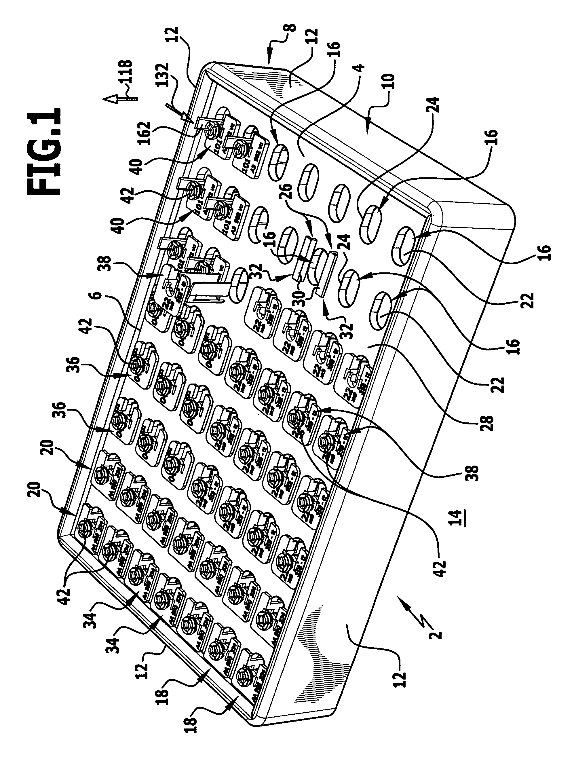 Holding device for an implant