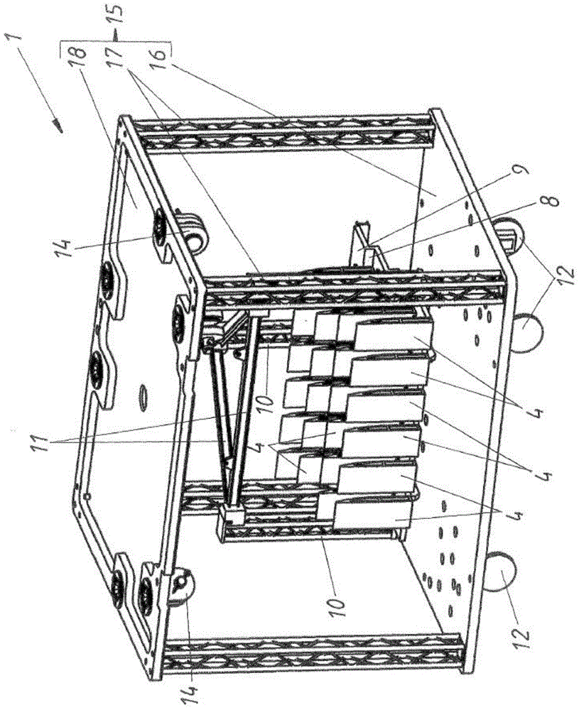 Entertainment device comprising suspended simulation platform