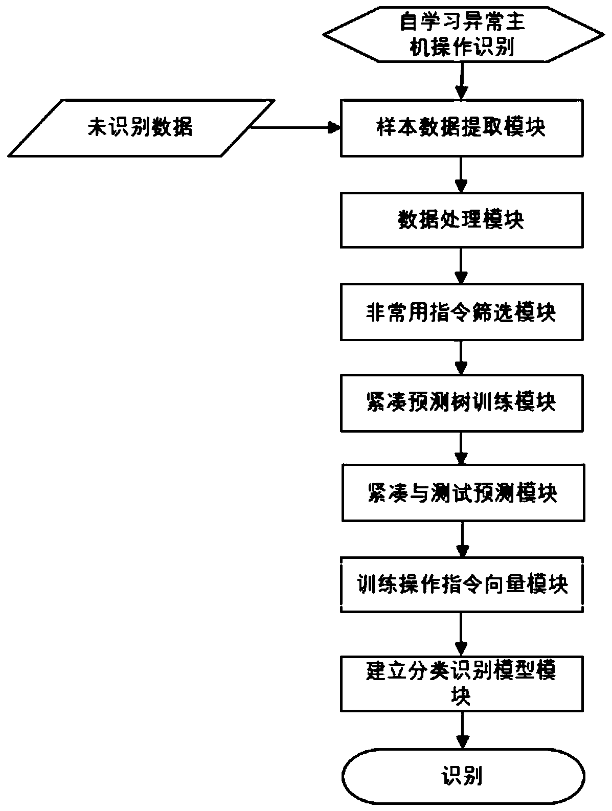 Host operation instruction exception identification method and system