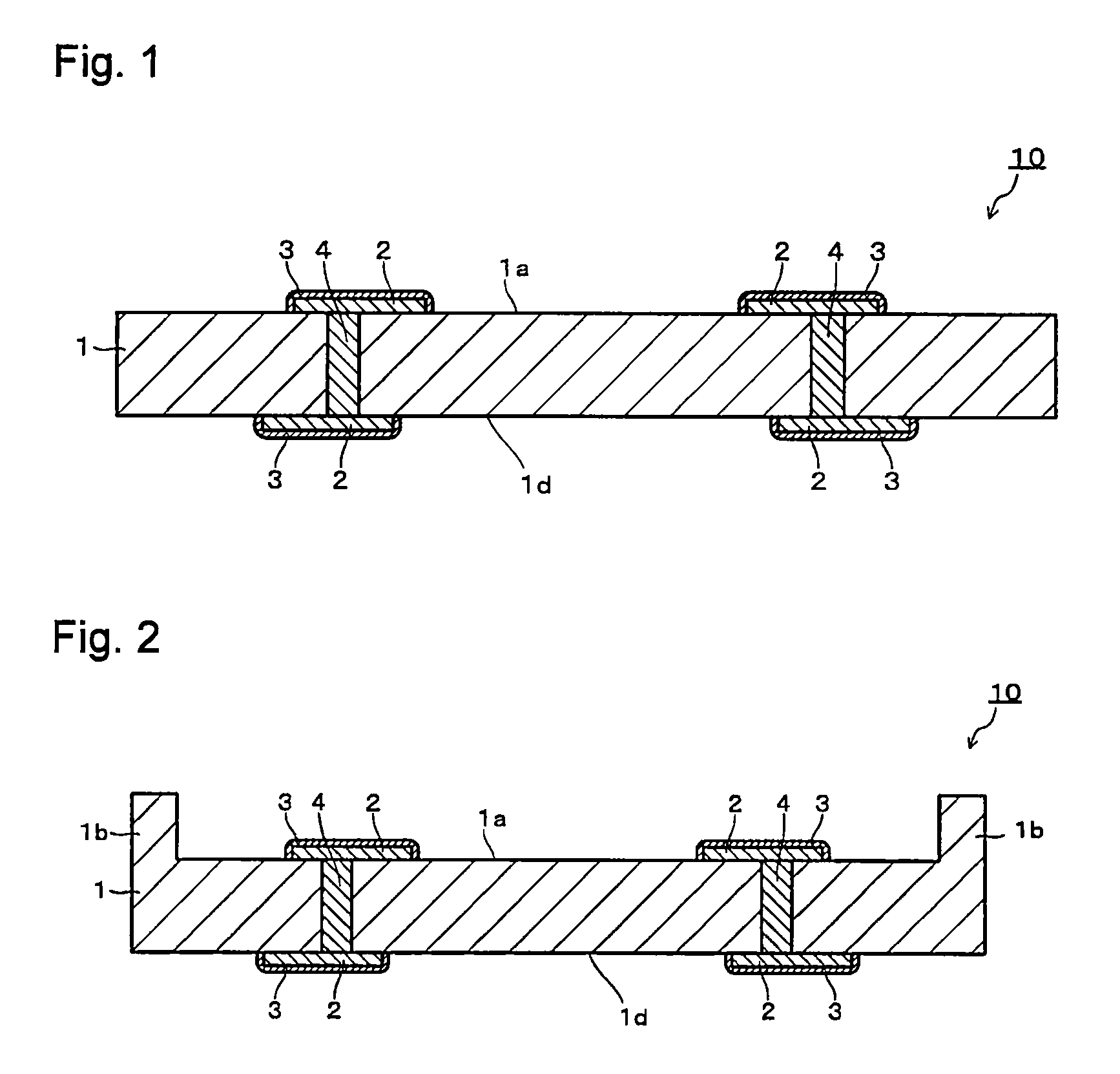 Process for producing substrate for mounting element