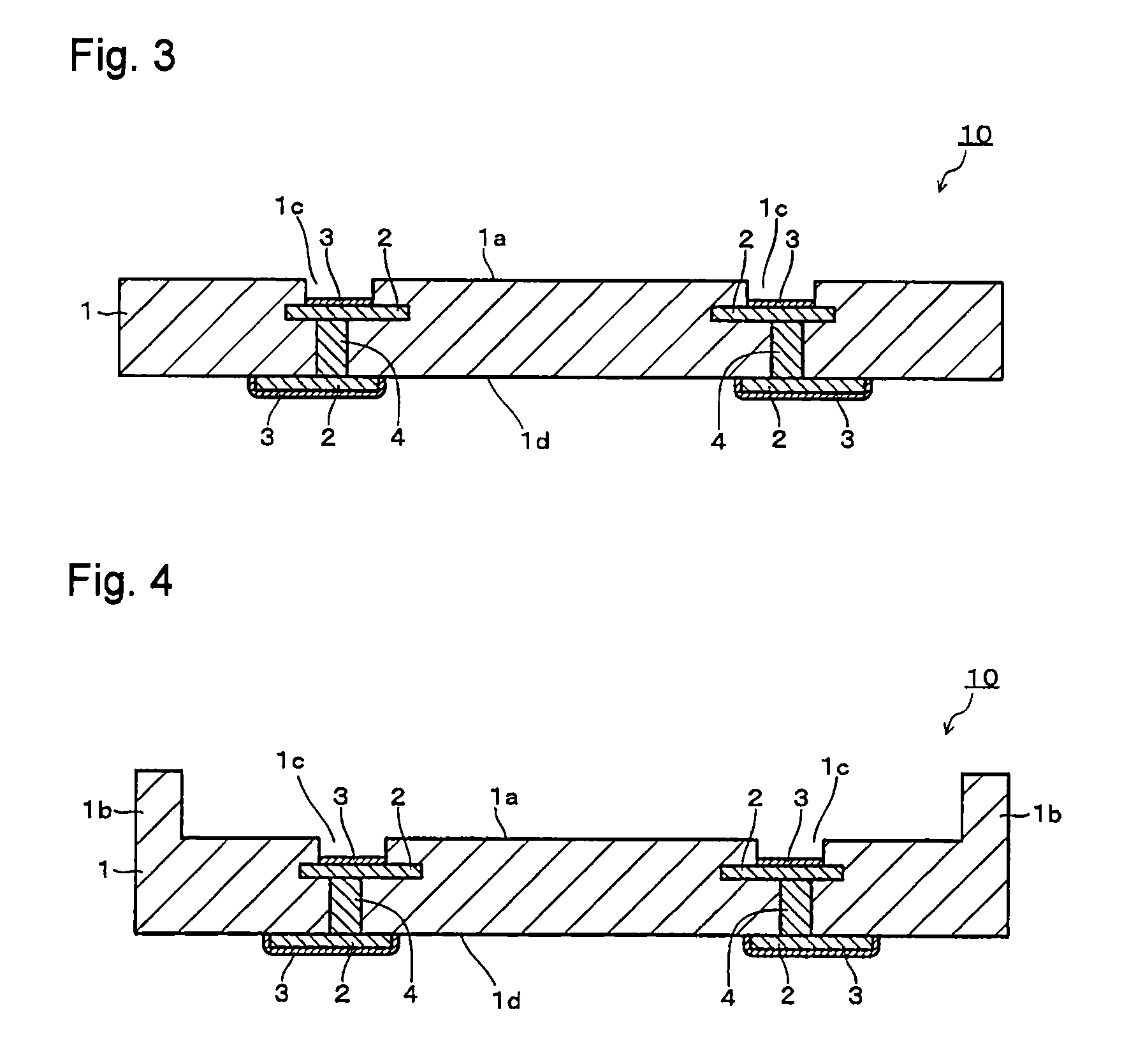 Process for producing substrate for mounting element