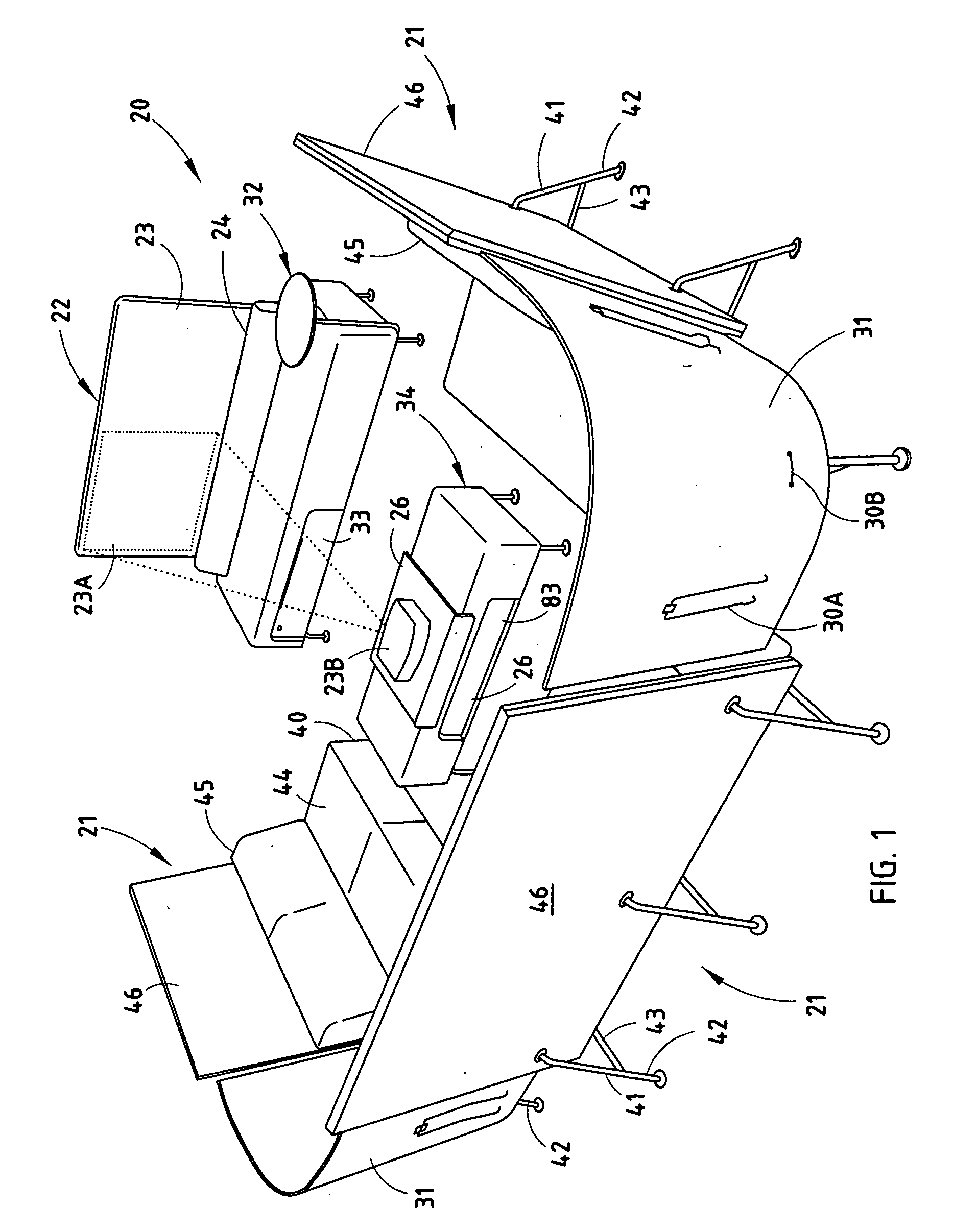 Furniture system facilitating informal collaboration and presentations