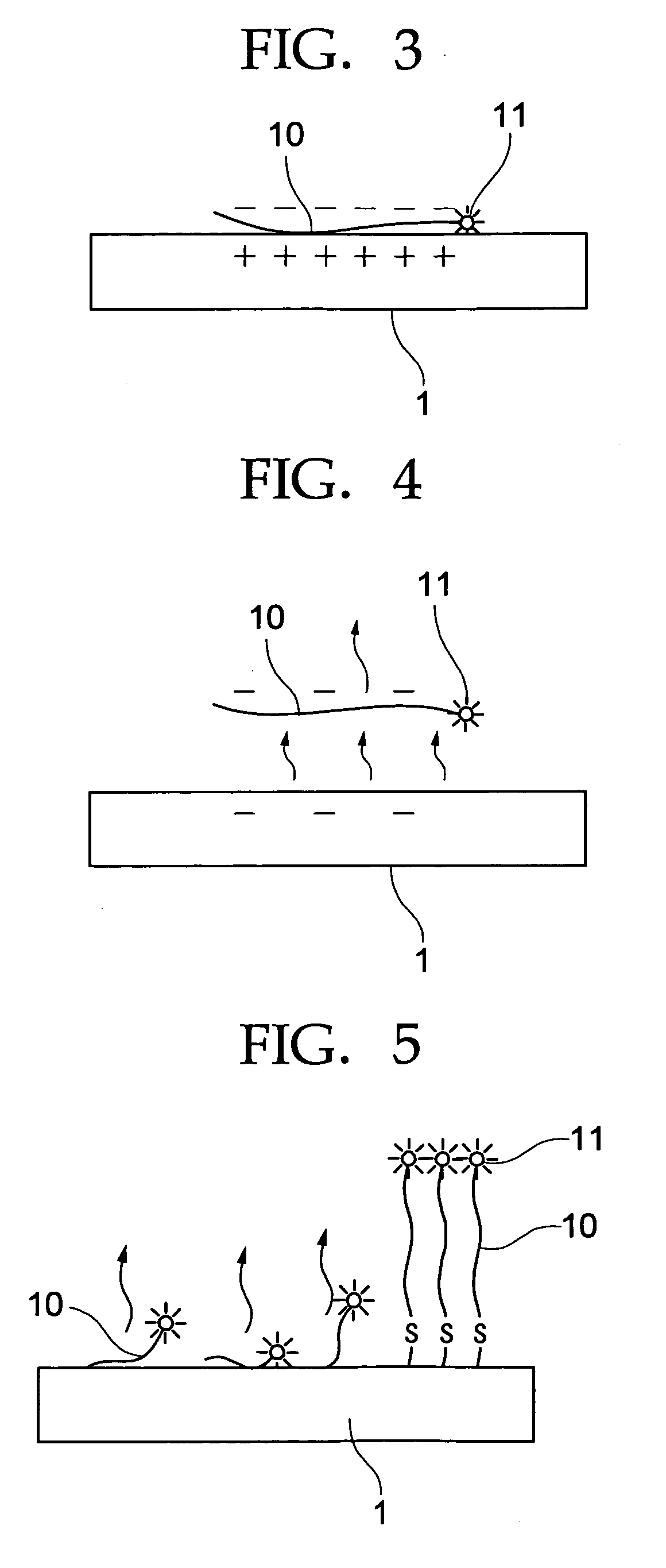 Target detecting device and target capturer, device and method for molecular adsorption or desorption, and device and method for protein detection