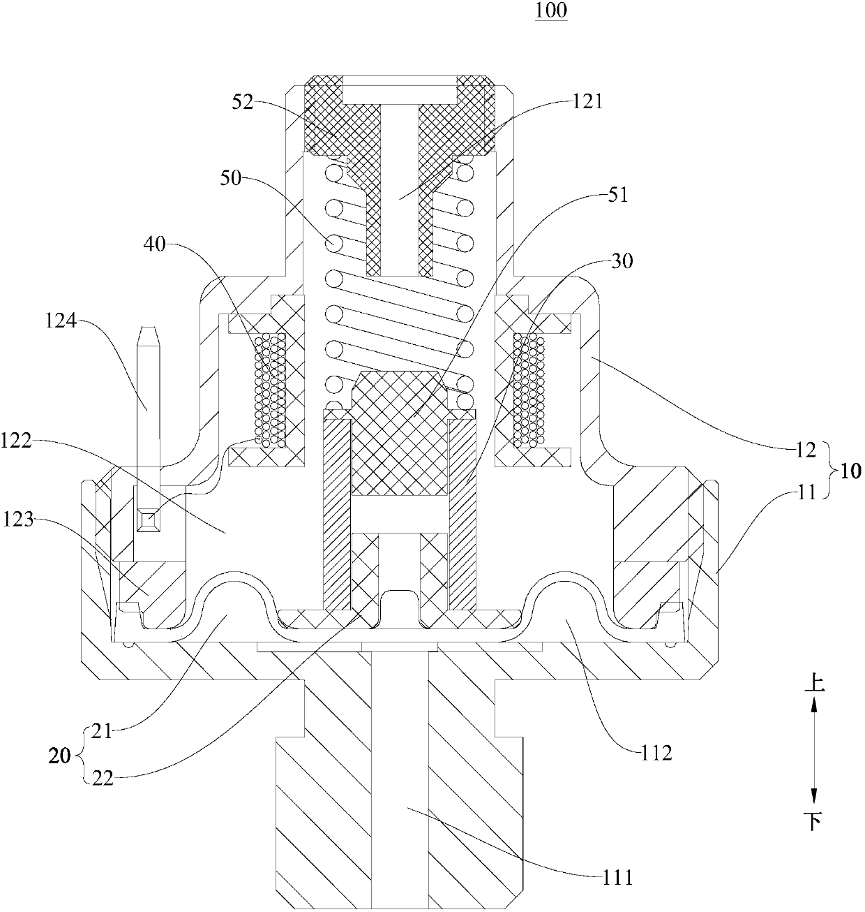 Pressure detection device for kitchen appliance and kitchen appliance with same