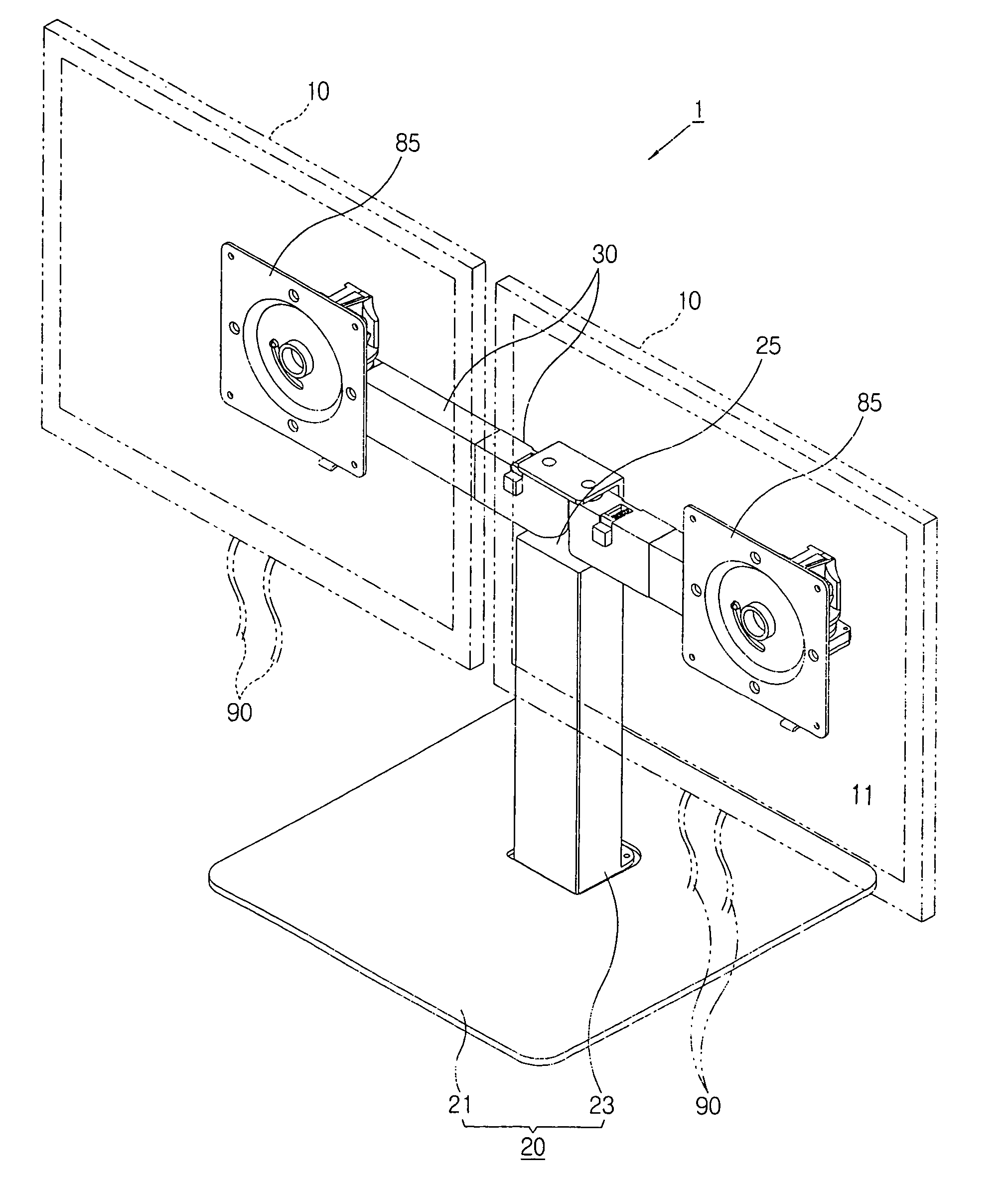 Supporting apparatus and monitor apparatus with the same