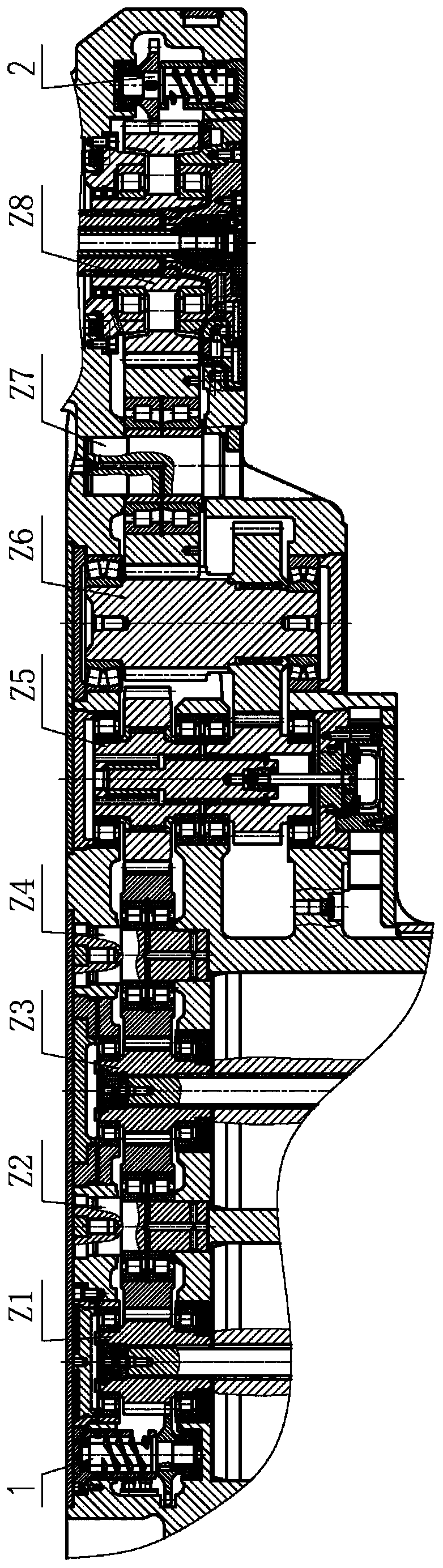 Efficient forced lubrication system with circulating lubrication function for coal mining machine