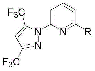 Synthesis method of (3,5-bistrifluoromethylpyrazolyl)pyridine derivatives