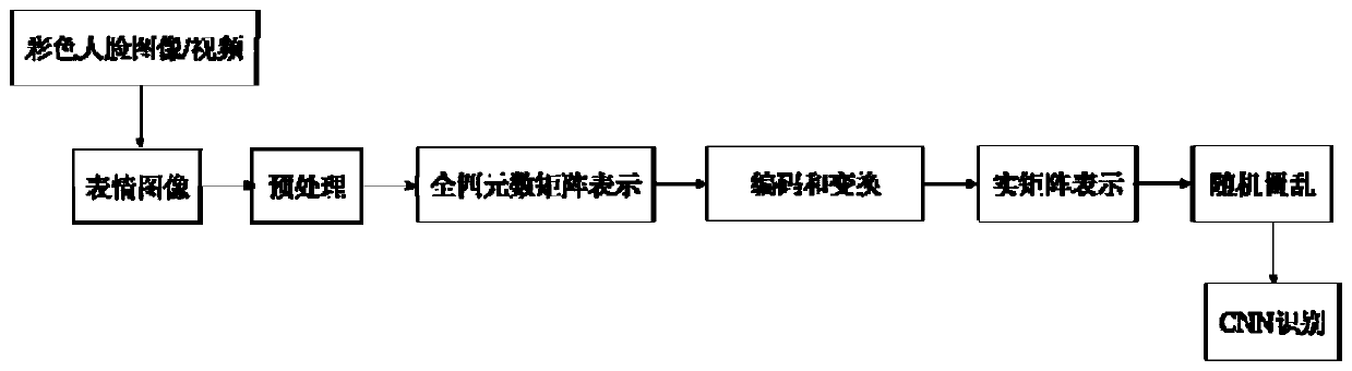 Expression recognition method and system for privacy protection