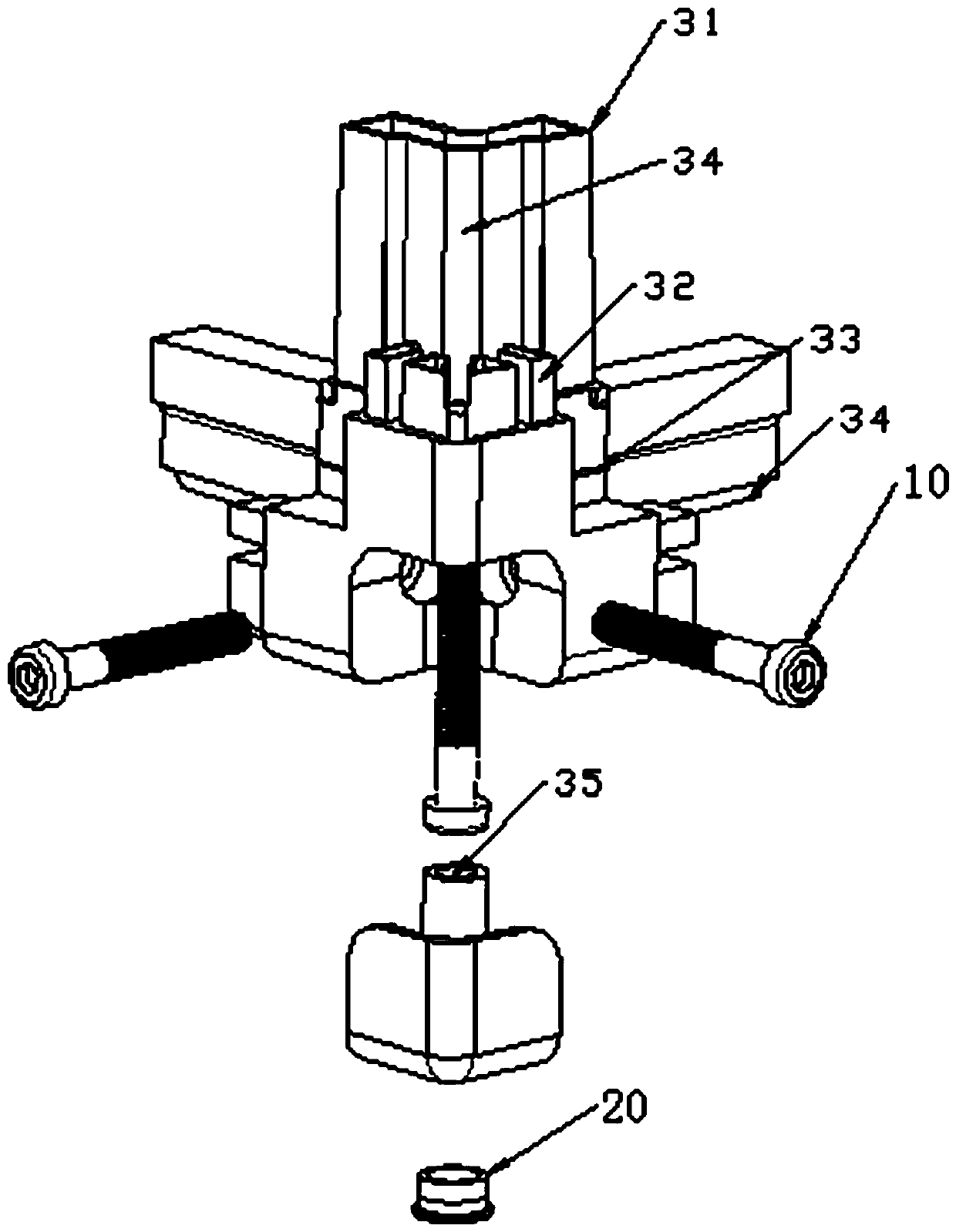 Angle connecting device used for air-conditioning box and angle wrapping structure