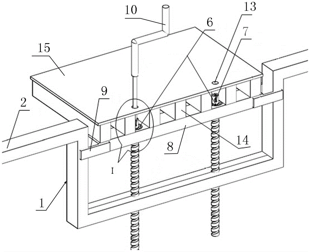 Liftable post-cast strip template structure and system and construction method thereof