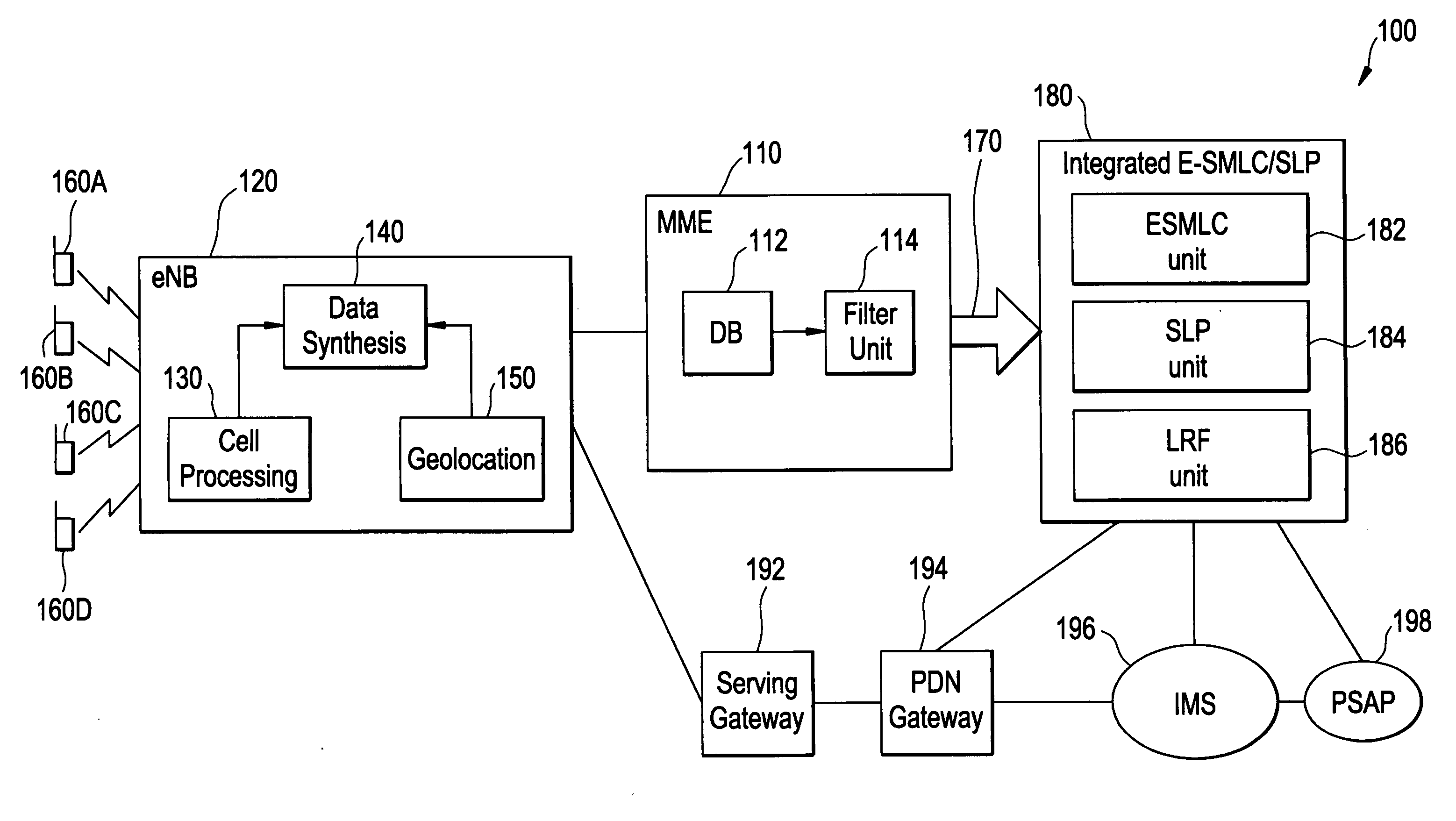 Method for providing presence and location information of mobiles in a wireless network