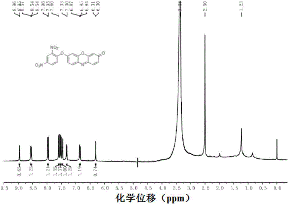 Resorufin-2,4-dinitrophenyl ether and its application in the detection of thiophenol