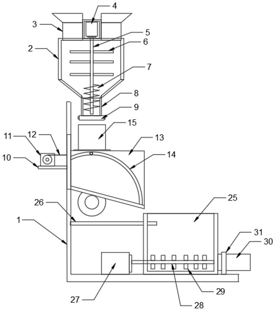 Quantitative feeding device for animal husbandry