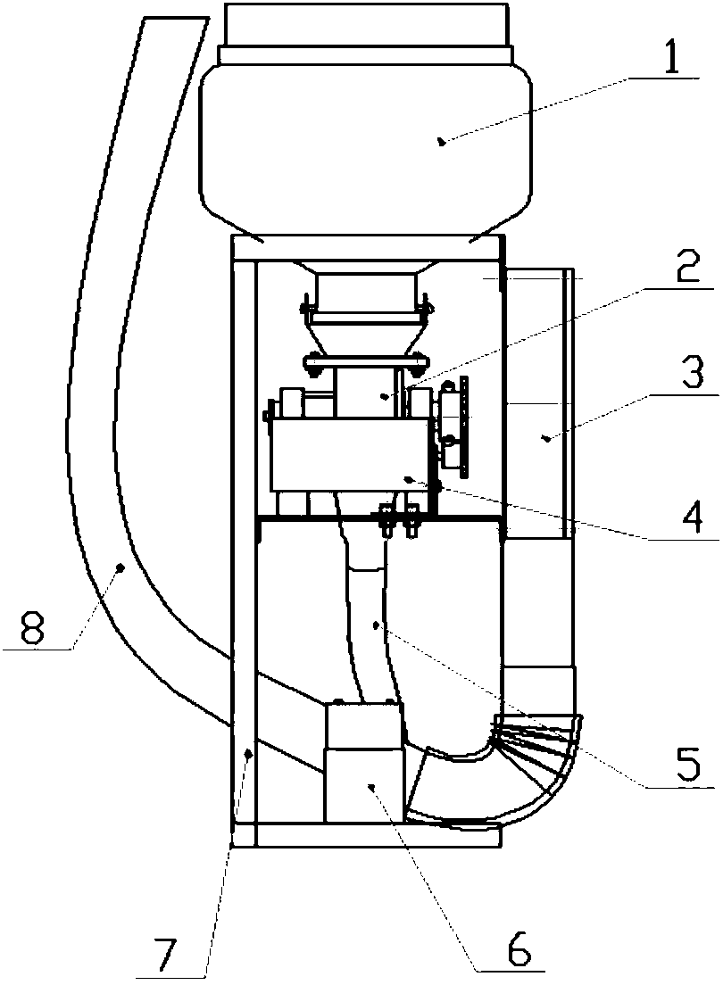 Backpack type field spray sowing machine for raising seedlings with plates