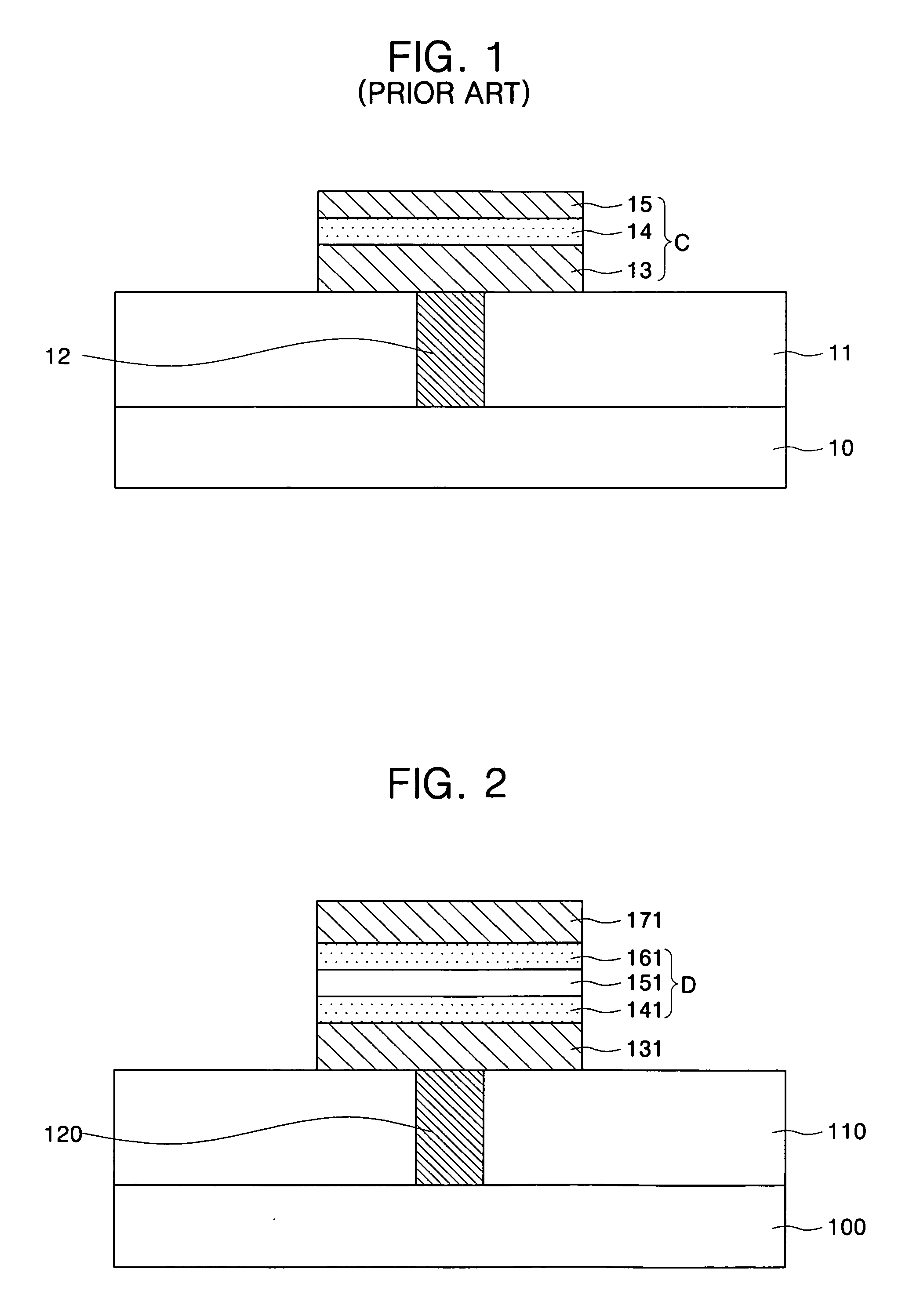Capacitor including a dielectric layer having an inhomogeneous crystalline region and method of fabricating the same