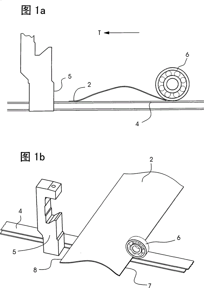 Device for positioning the trailing edge of sheets