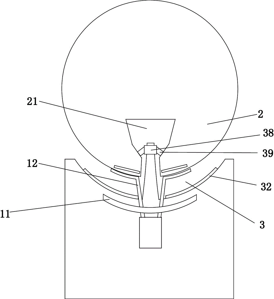 Display cabinet with magnetic suspension device