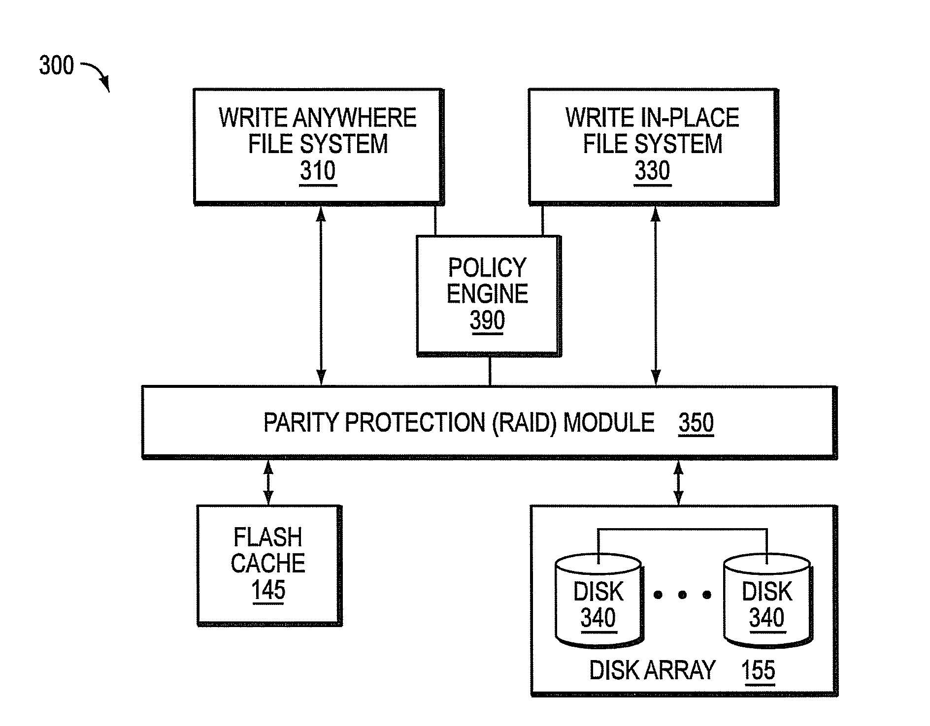 Cache-based storage system architecture