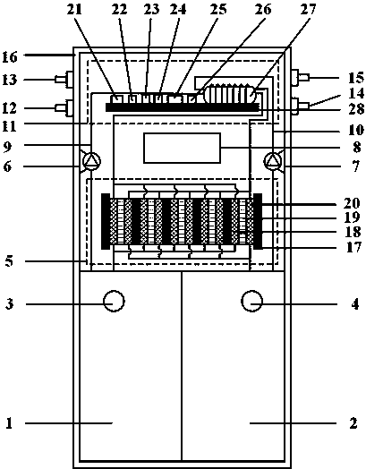 A power storage charging device with good heat dissipation effect