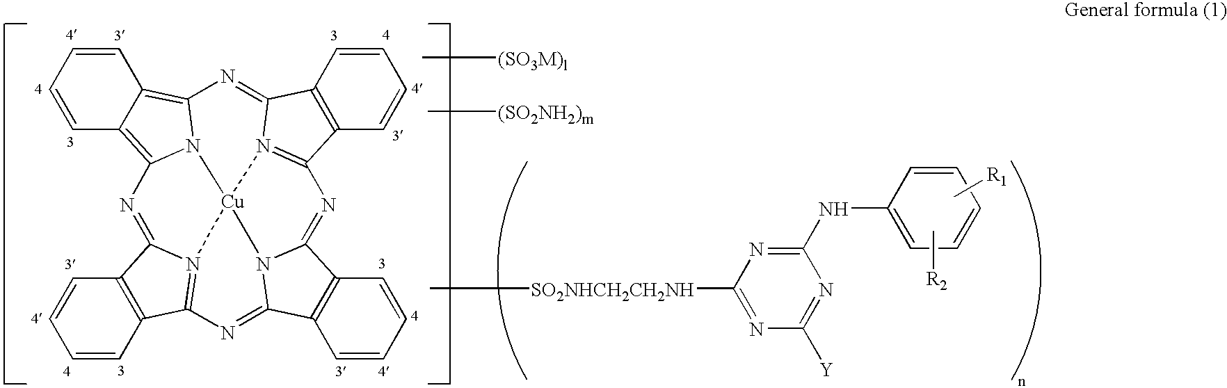 Cyan ink for ink jet and ink jet recording method