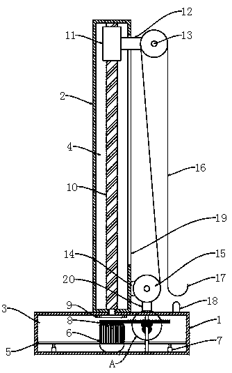 Wear-resistant rope supporting device special for power transmission