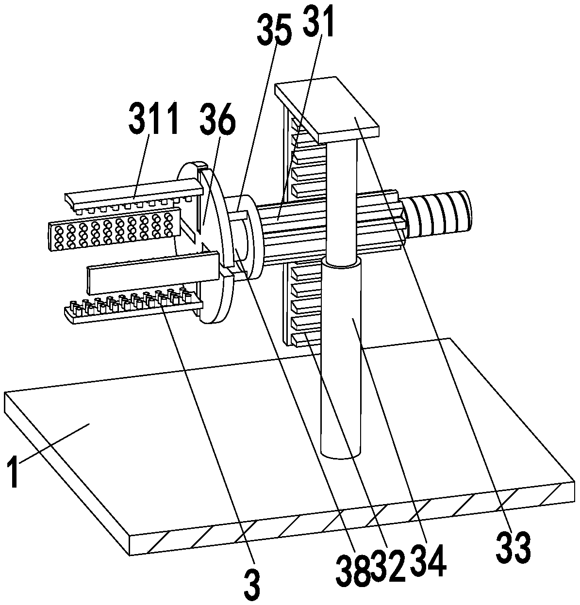 Automatic treatment equipment used before automobile transmission shaft remanufacturing and transmission shaft treatment technology