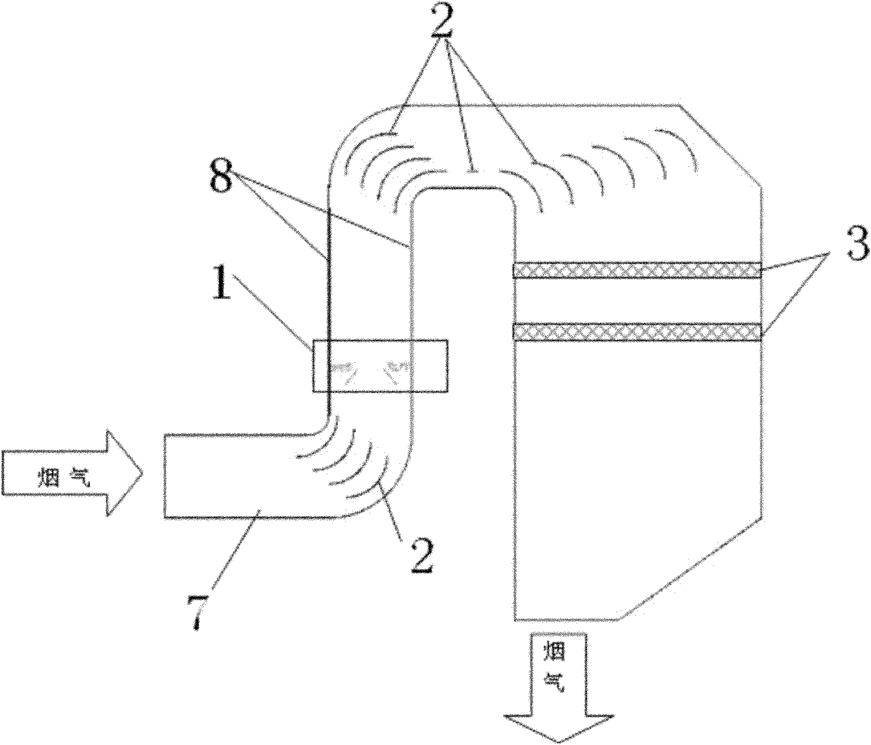 SCR (silicon controlled rectifier) denitration reactor of coal fuel gas