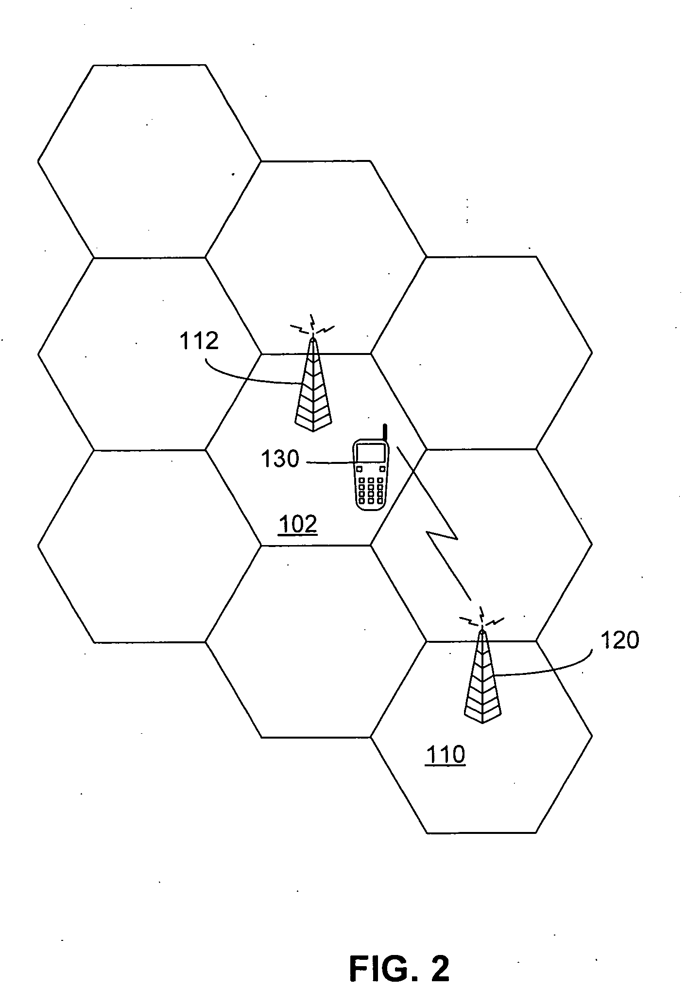 Location-based cell determination for mobile communication networks