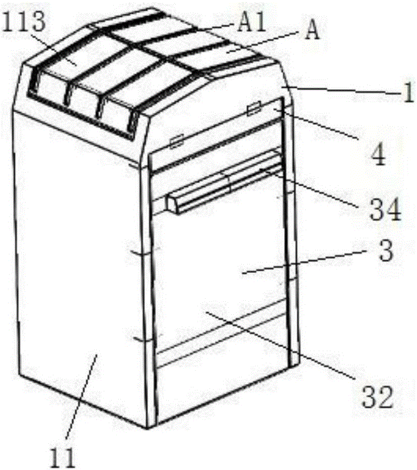 Combination type garbage can