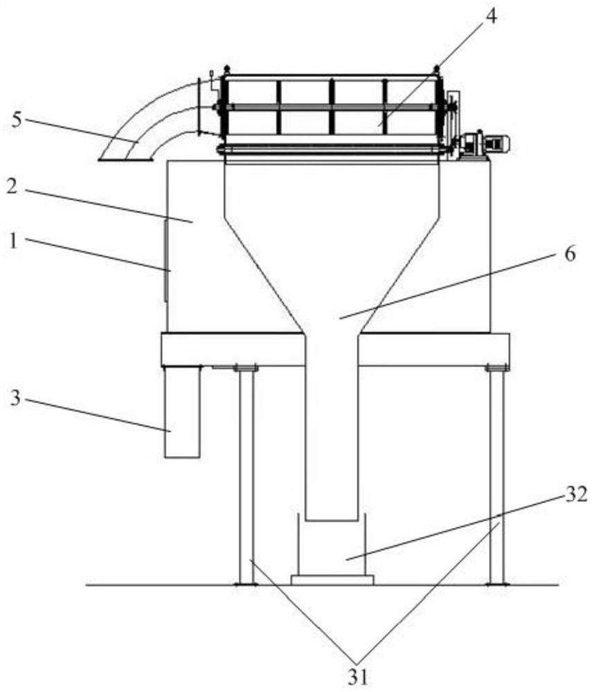 Tobacco stem winnowing system with self-cleaning and dust-removing functions