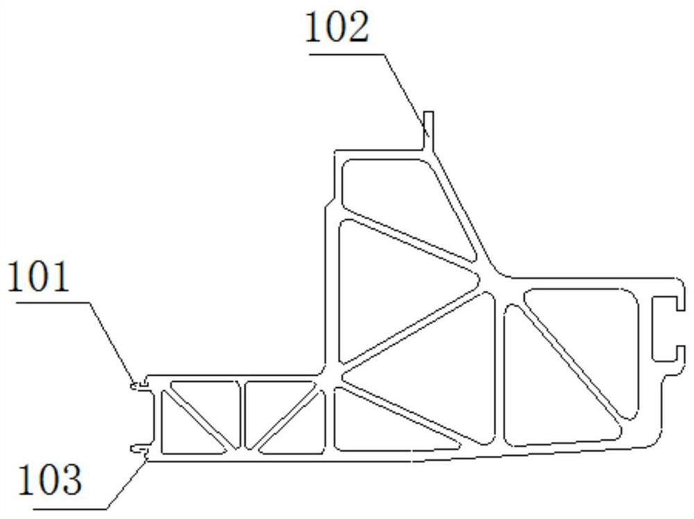 Connecting structure for underframe edge beam and side wall of straddle-type monorail vehicle body