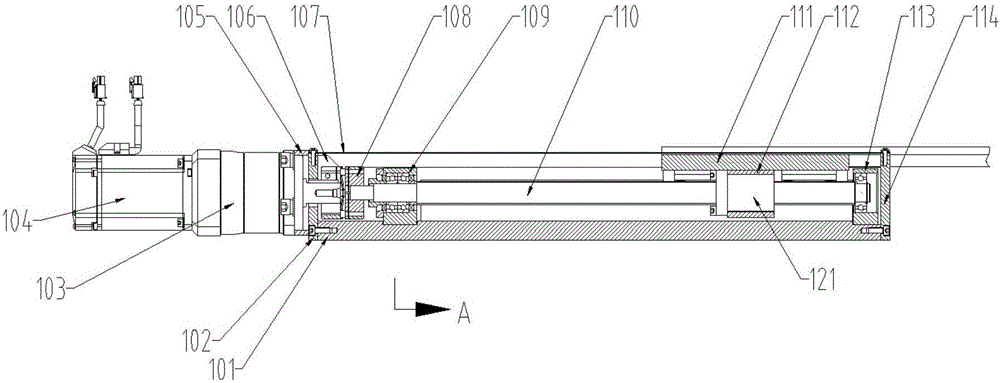 Grinding tool correction mechanism driven by servo motor