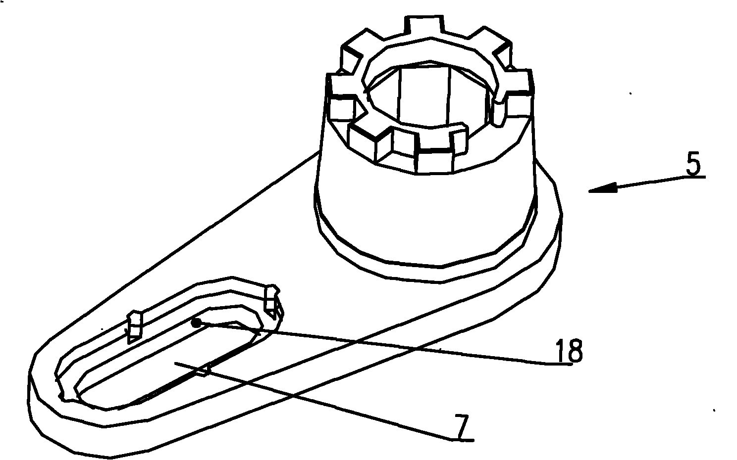 Rotating handle operating device of moulded case circuit breaker