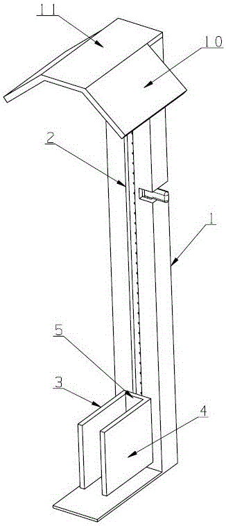 Vertical bicycle parking device