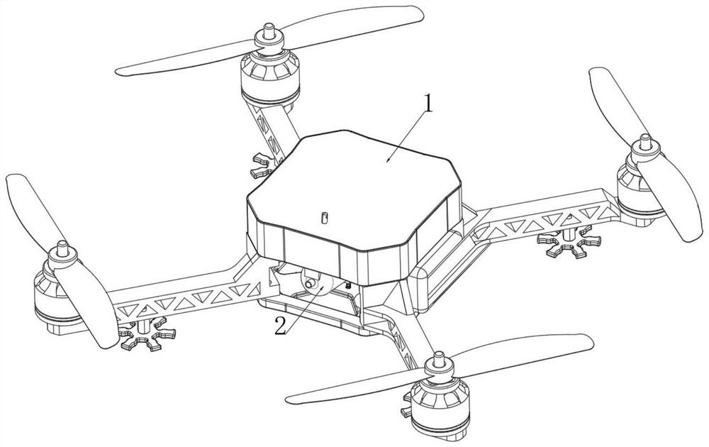 Hydrogen storage device based on hydrogen kinetic energy unmanned aerial vehicle