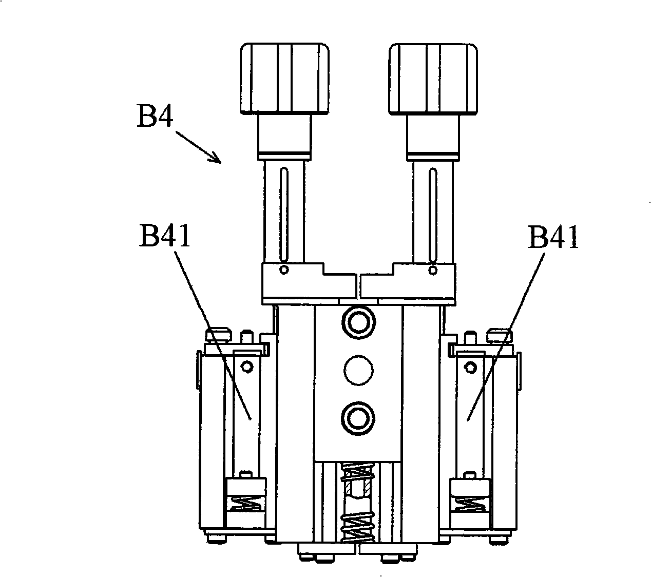 Angle-adjustable scraper device for printing and dyeing mechanism of flat screen printing machine