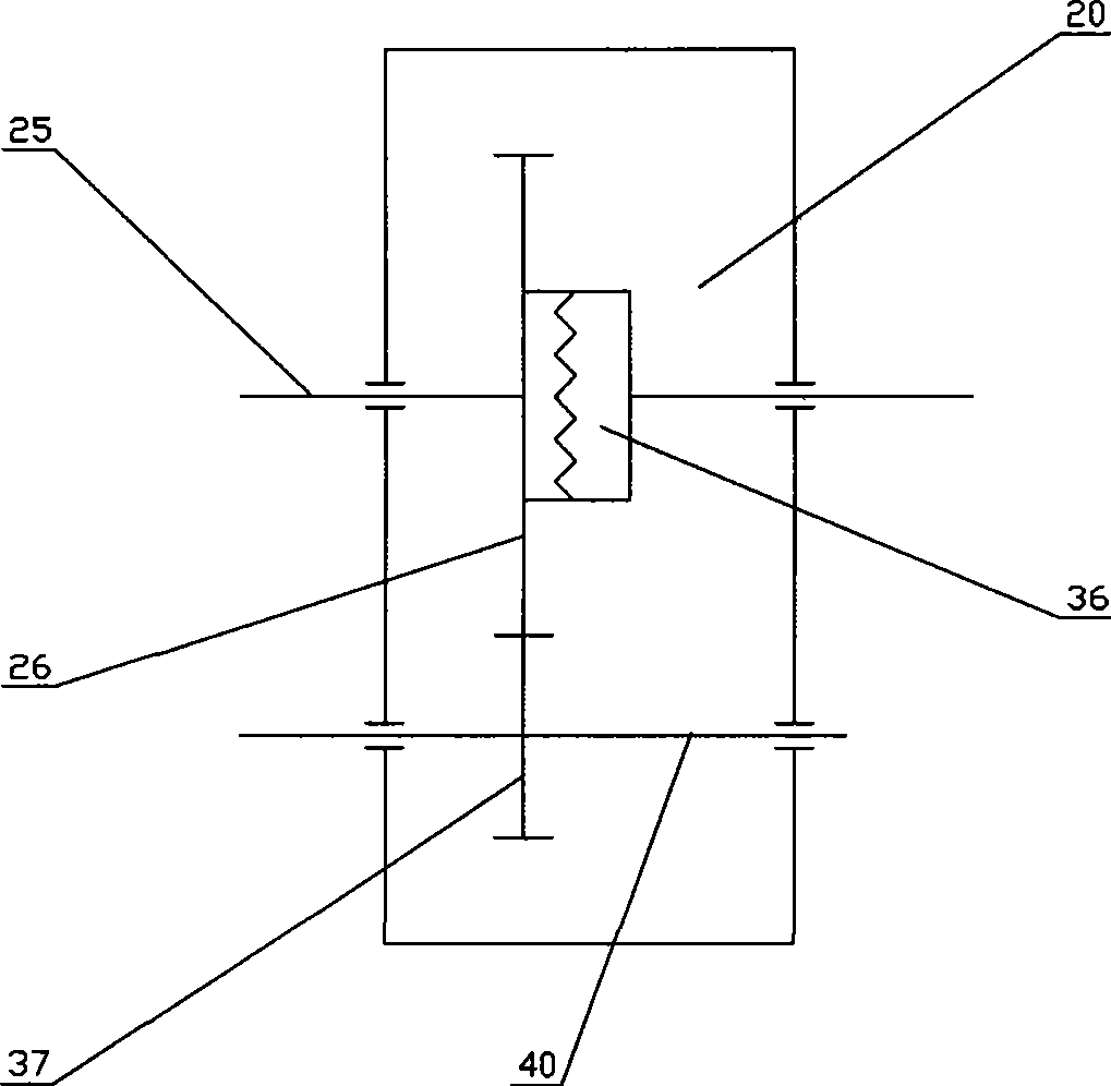 Mechanical and hydraulic combined transmission device