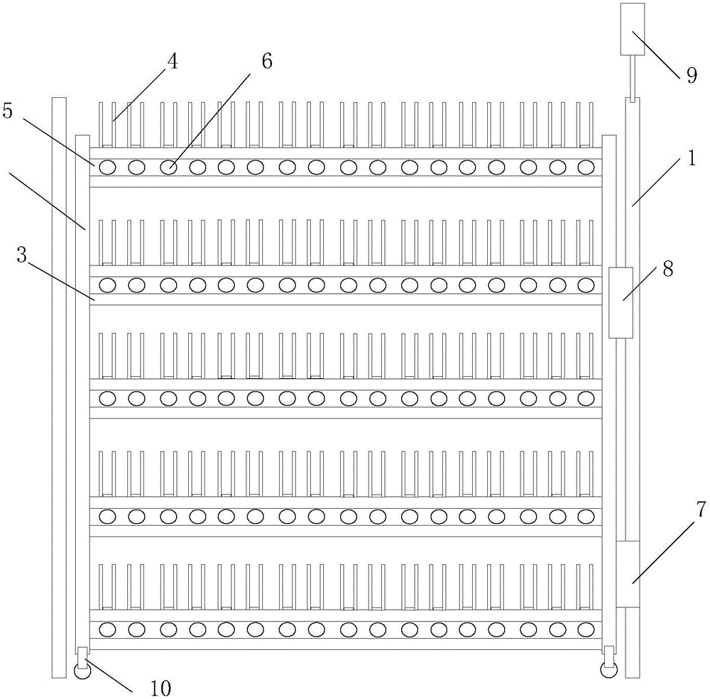 Intelligent moving line edge bin applicable to SMT (surface mount technology)